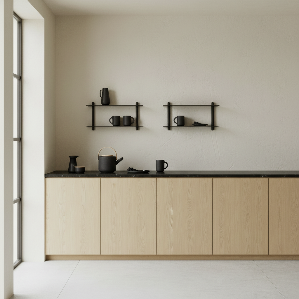 Gejst Nivo Shelf Large F - black ash/ black