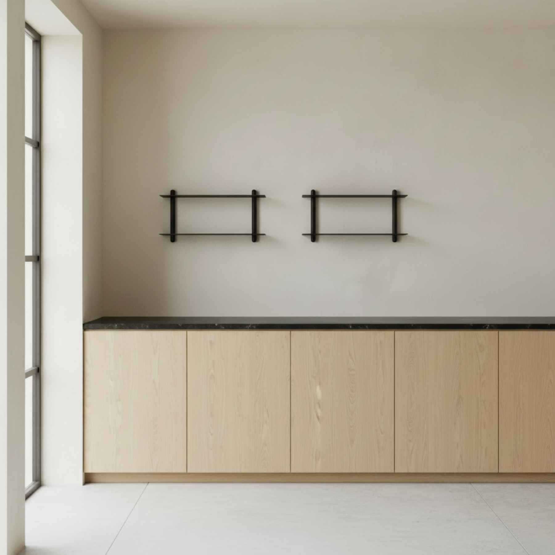 Gejst Nivo Shelf Large F - black ash/ black