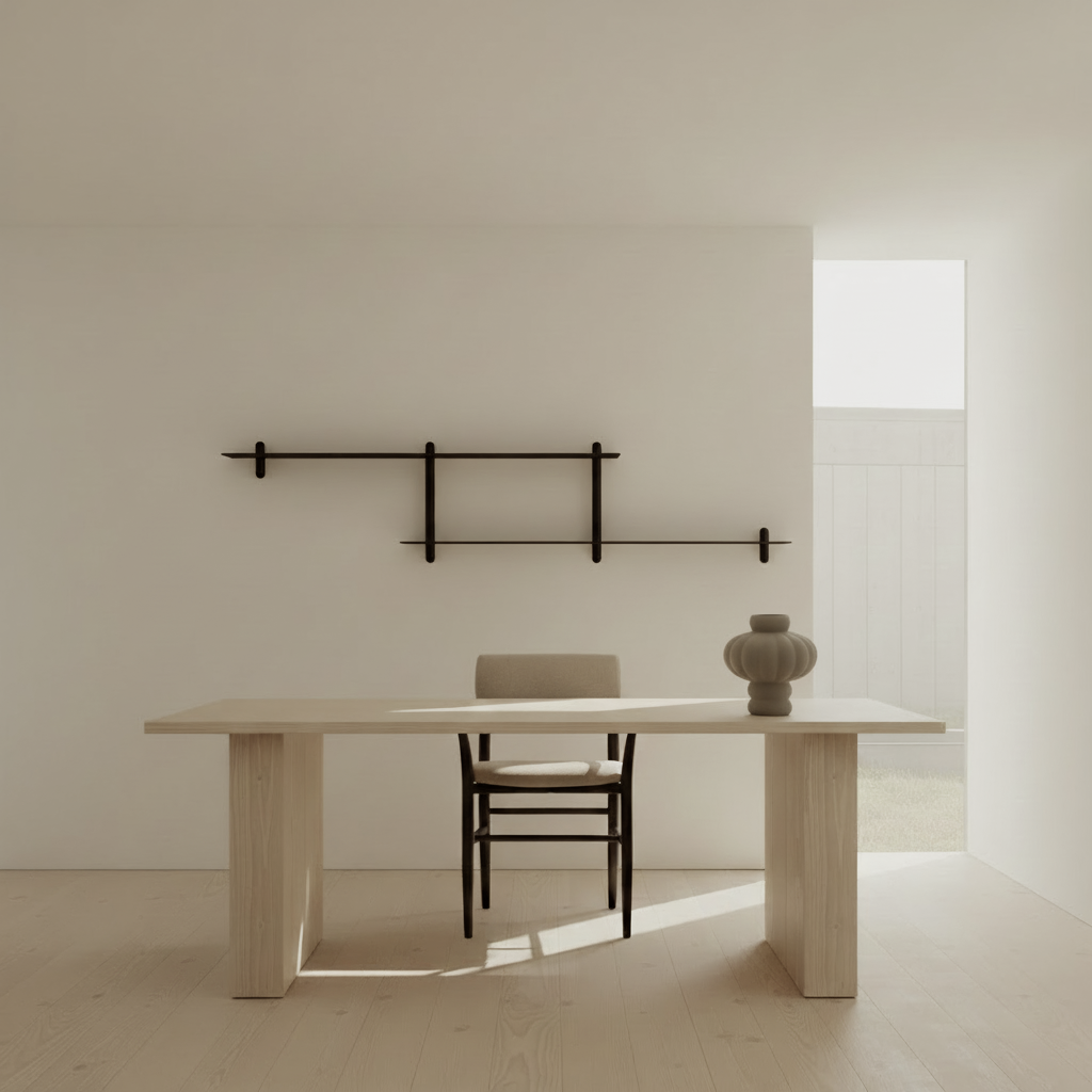 Gejst Nivo Shelf Large H - black ash / black
