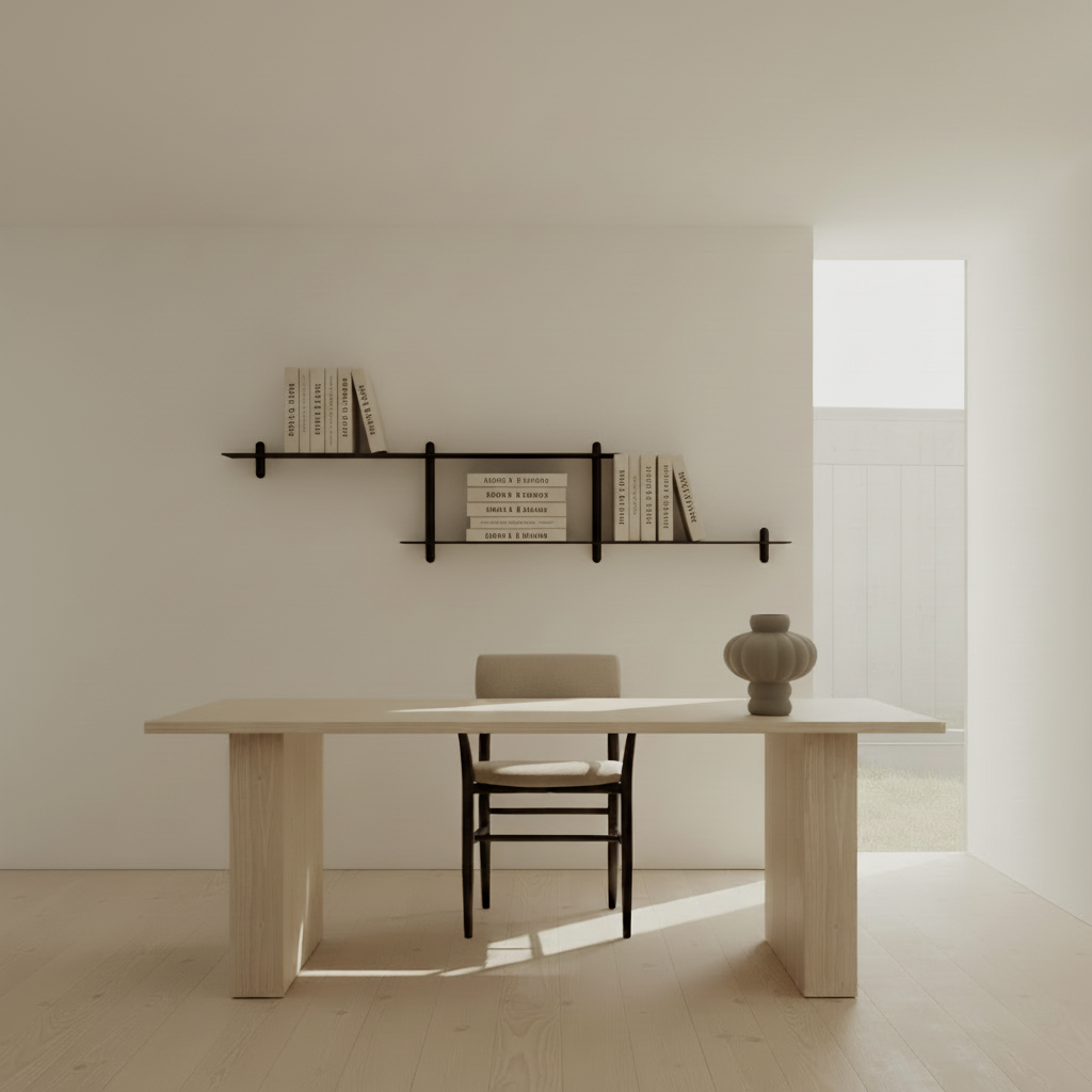 Gejst Nivo Shelf Large H - black ash / black