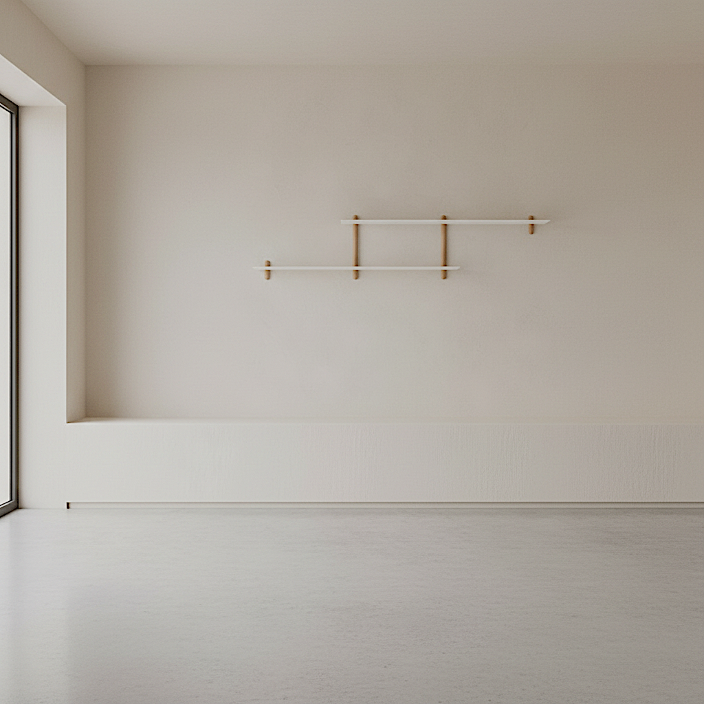 Gejst Nivo Shelf Small H - light oak/white