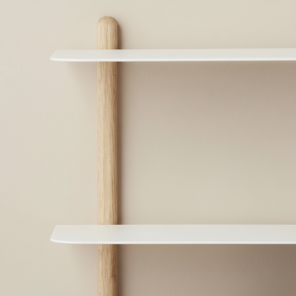 Gejst Nivo Shelf Small A - light oak/white