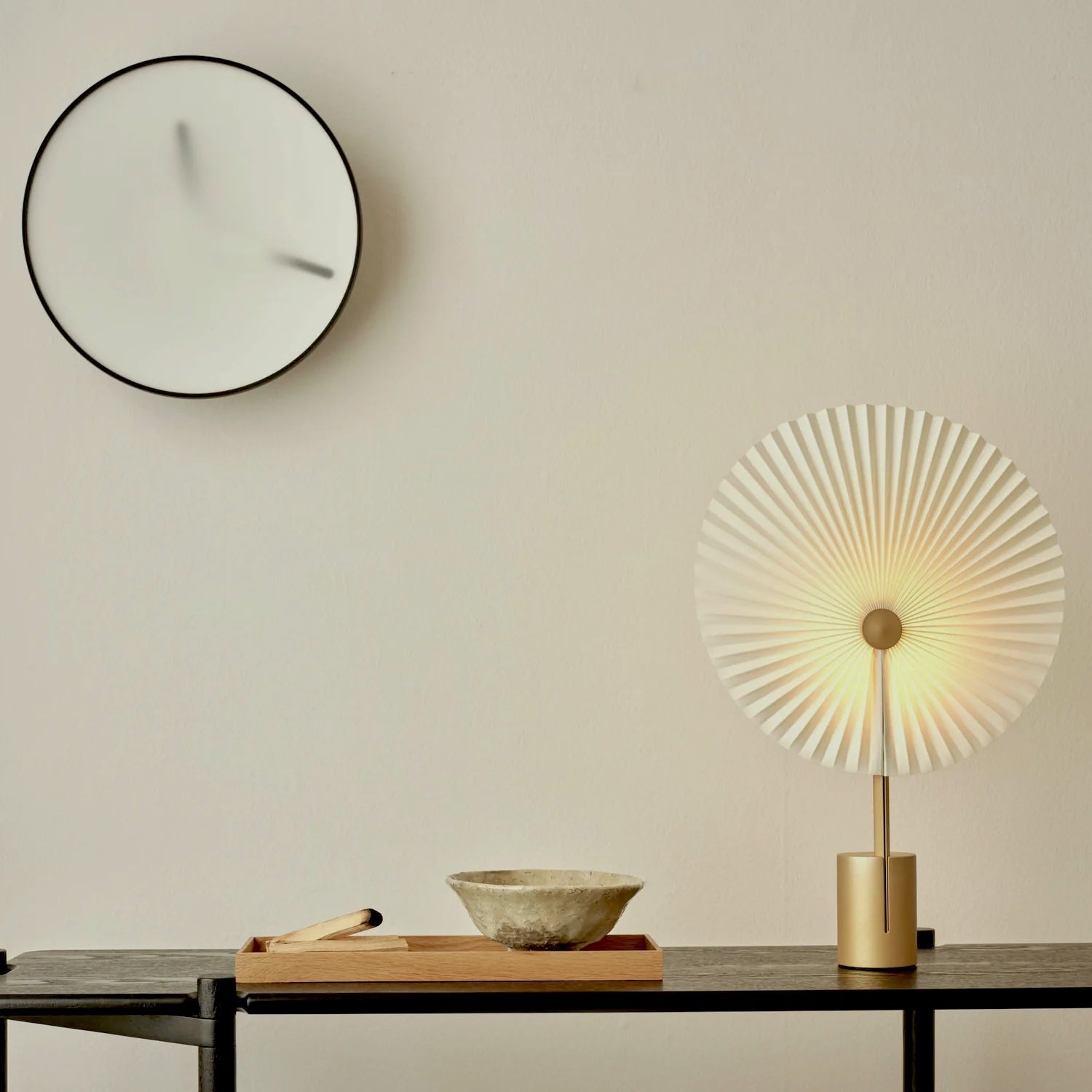 Gejst Liris Portable Table Lamp, Brass