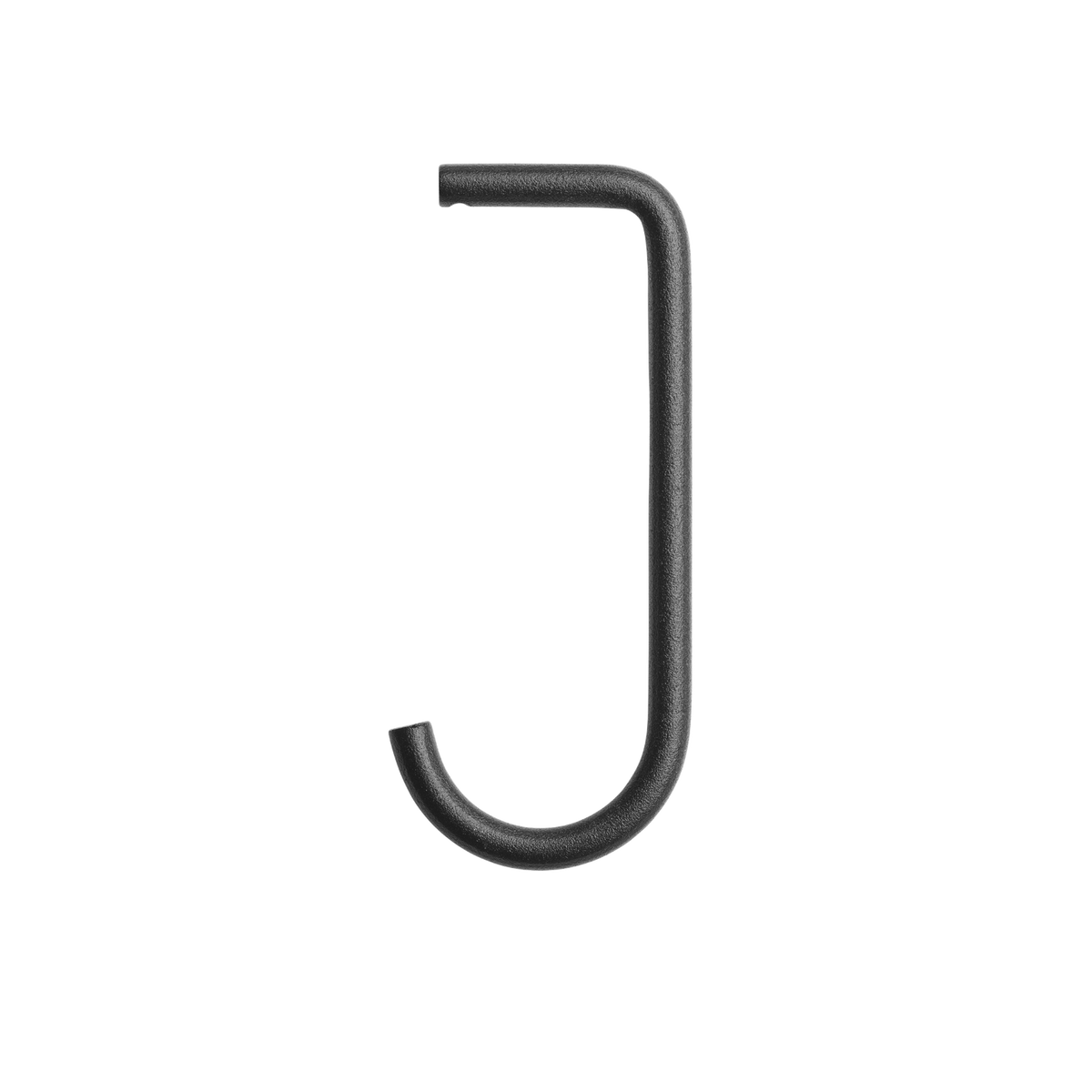 Metal Hook J in Black by String Furniture