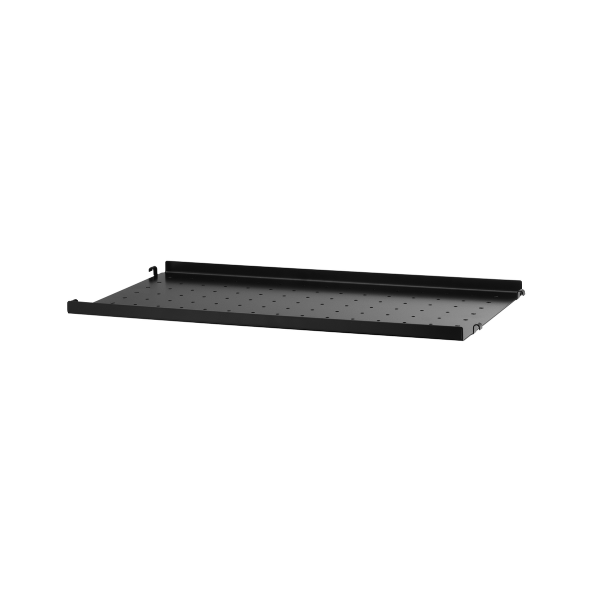 Metal Shelf Low w58 x d30 cm in Black by String Furniture