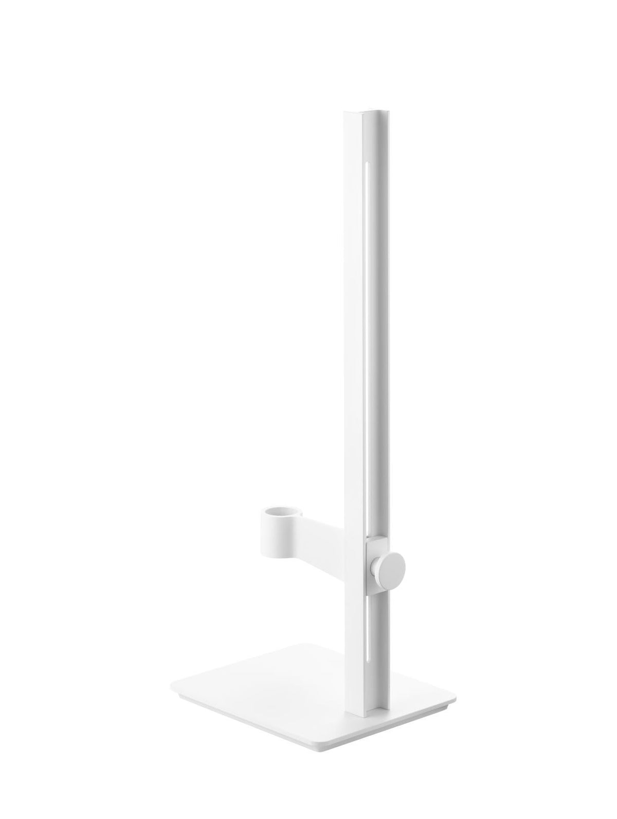 Museum Candle Holder in White, room setting