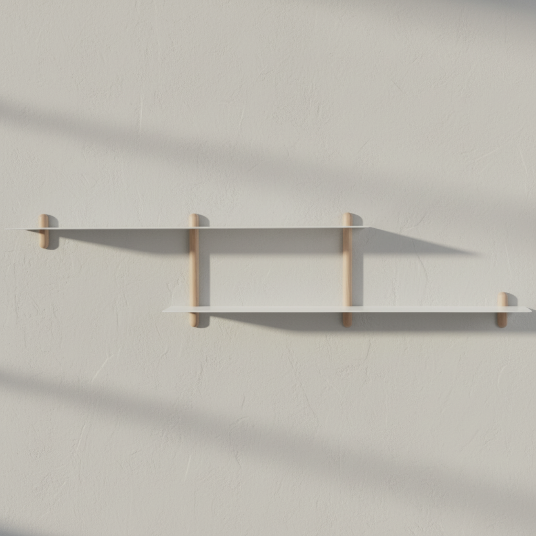Gejst Nivo Shelf Small H - light oak/white
