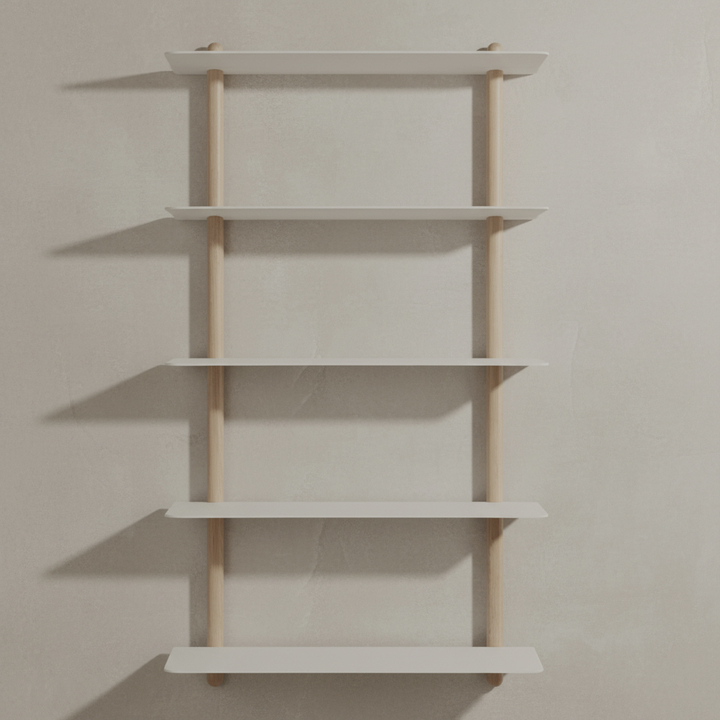 Gejst Nivo Shelf Large E - light oak/white