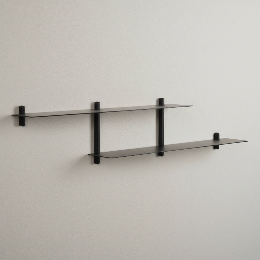 Gejst Nivo Shelf Large H - black ash / black