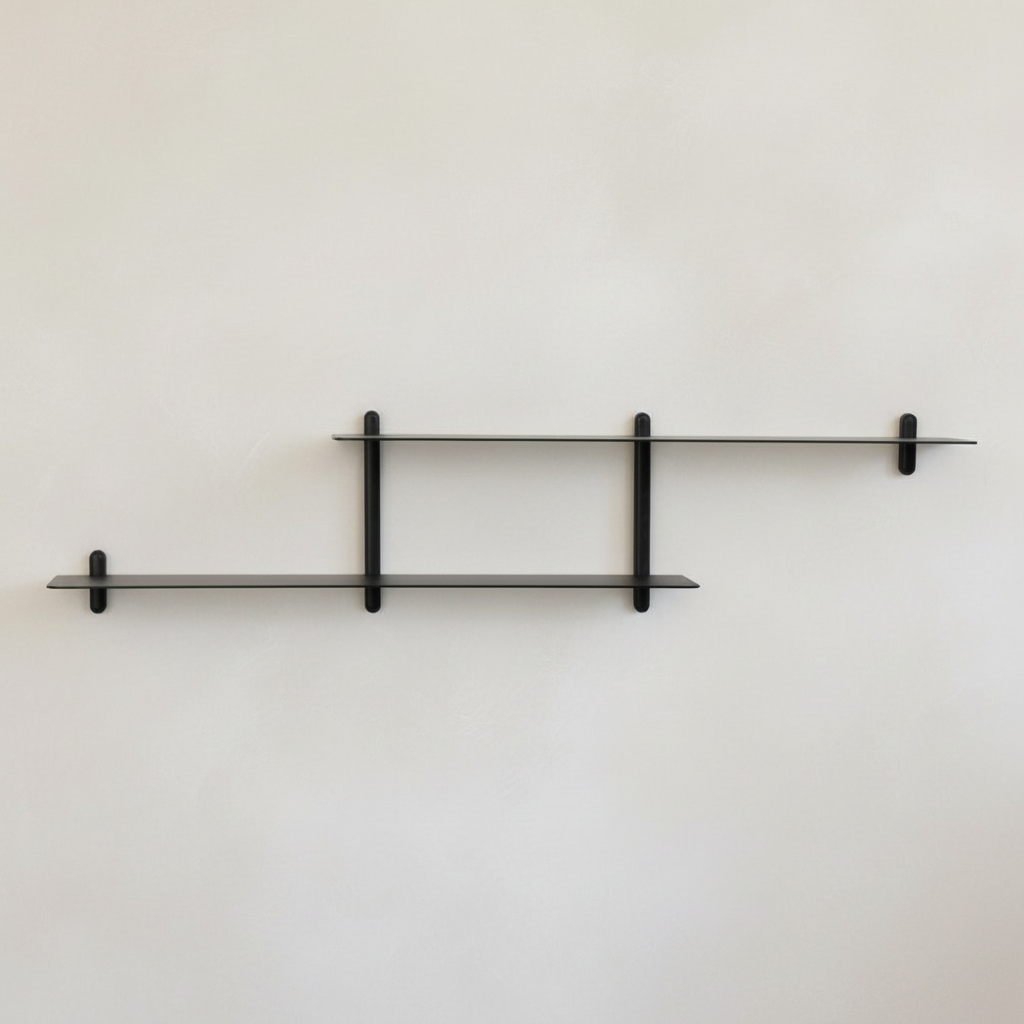 Gejst Nivo Shelf Large H - black ash / black