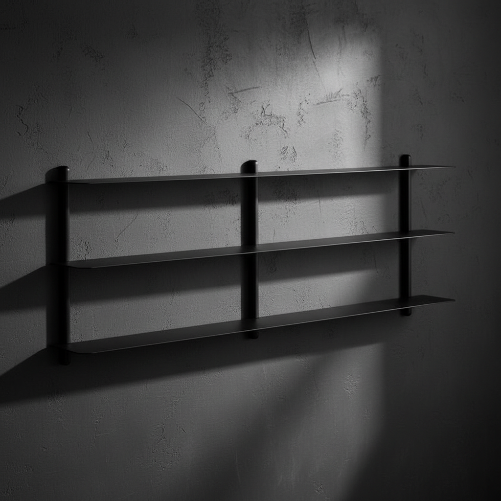Gejst Nivo Shelf Small D - black ash/black