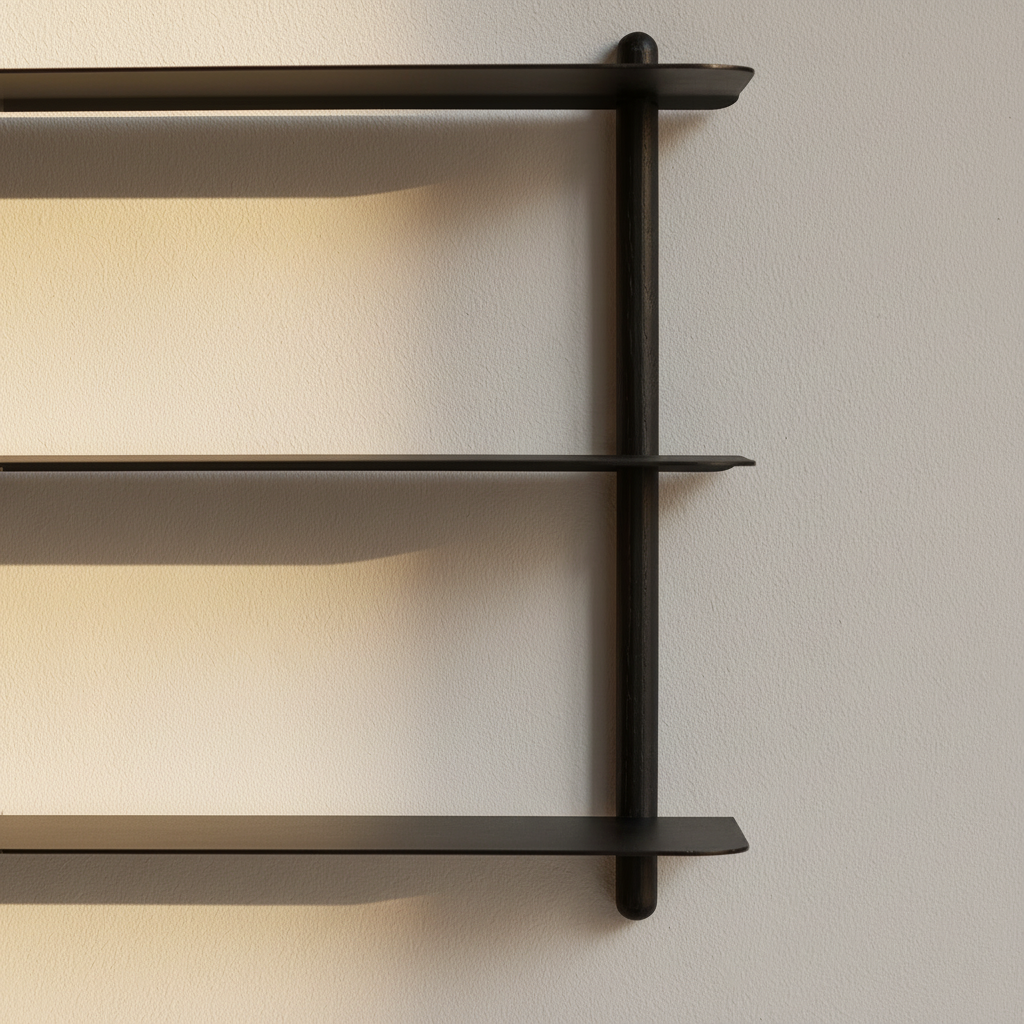 Gejst Nivo Shelf Large D - black ash/ black