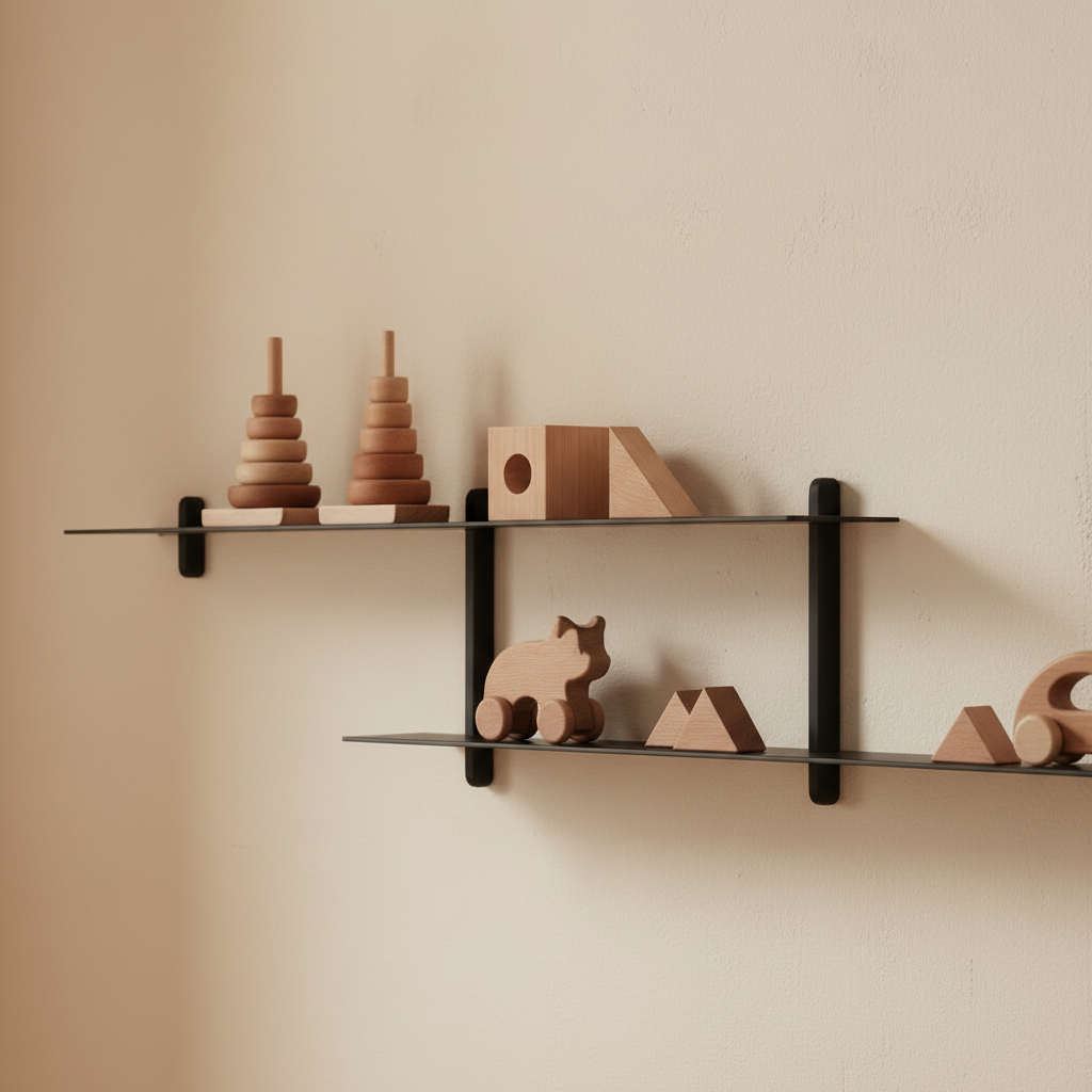 Gejst Nivo Shelf Small H - black ash/black