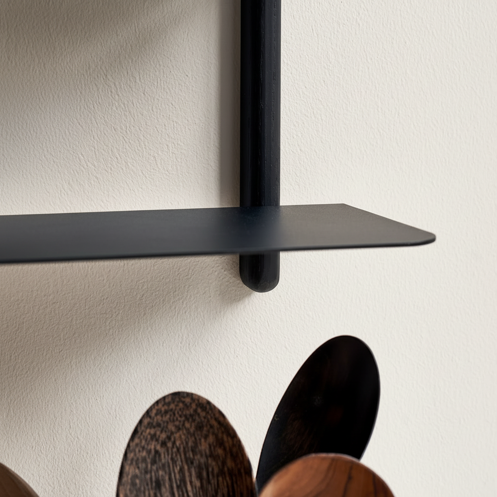 Gejst Nivo Shelf Large H - black ash / black
