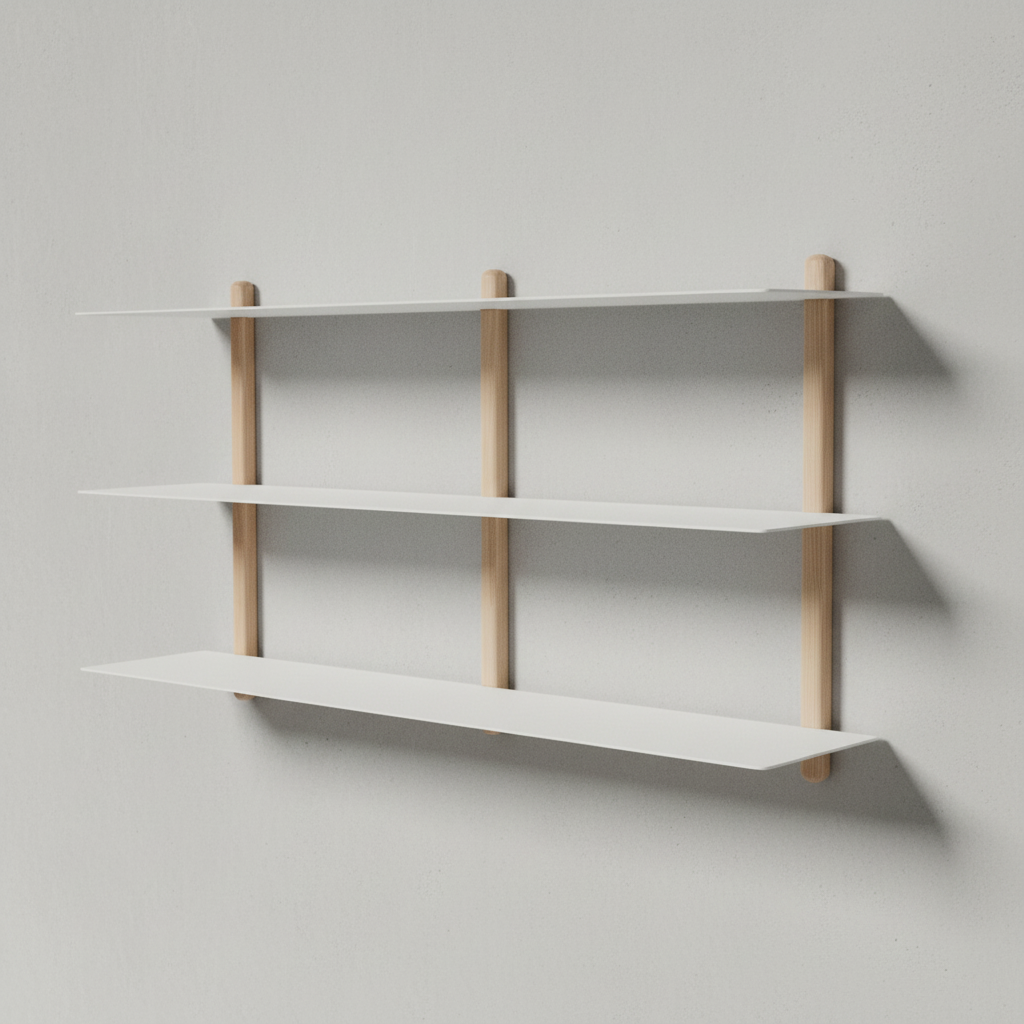 Gejst Nivo Shelf Large D - light oak/white