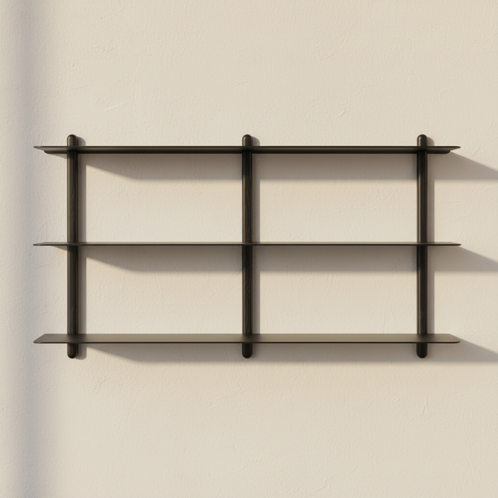 Gejst Nivo Shelf Large D - black ash/ black