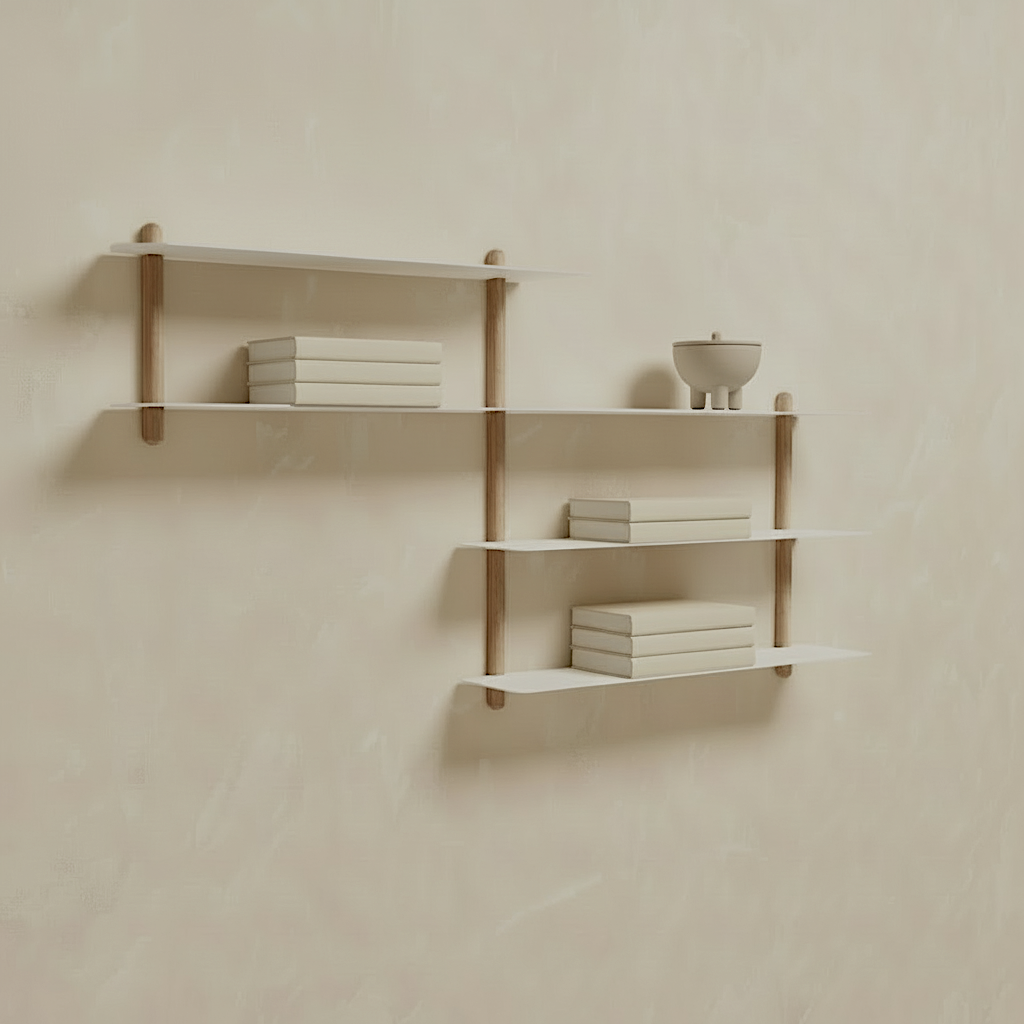 Gejst Nivo Shelf Small B - light oak/white