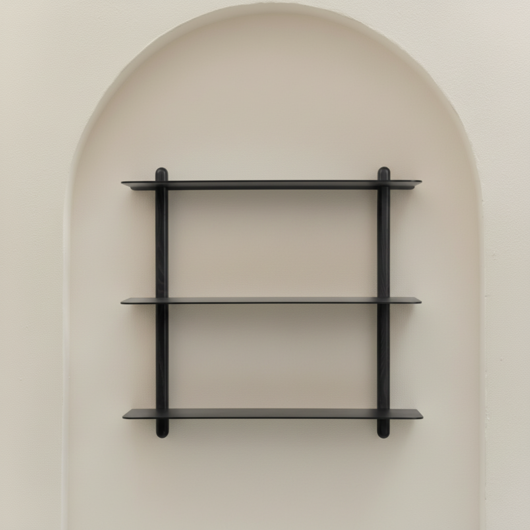Gejst Nivo Shelf Large A - black ash/ black