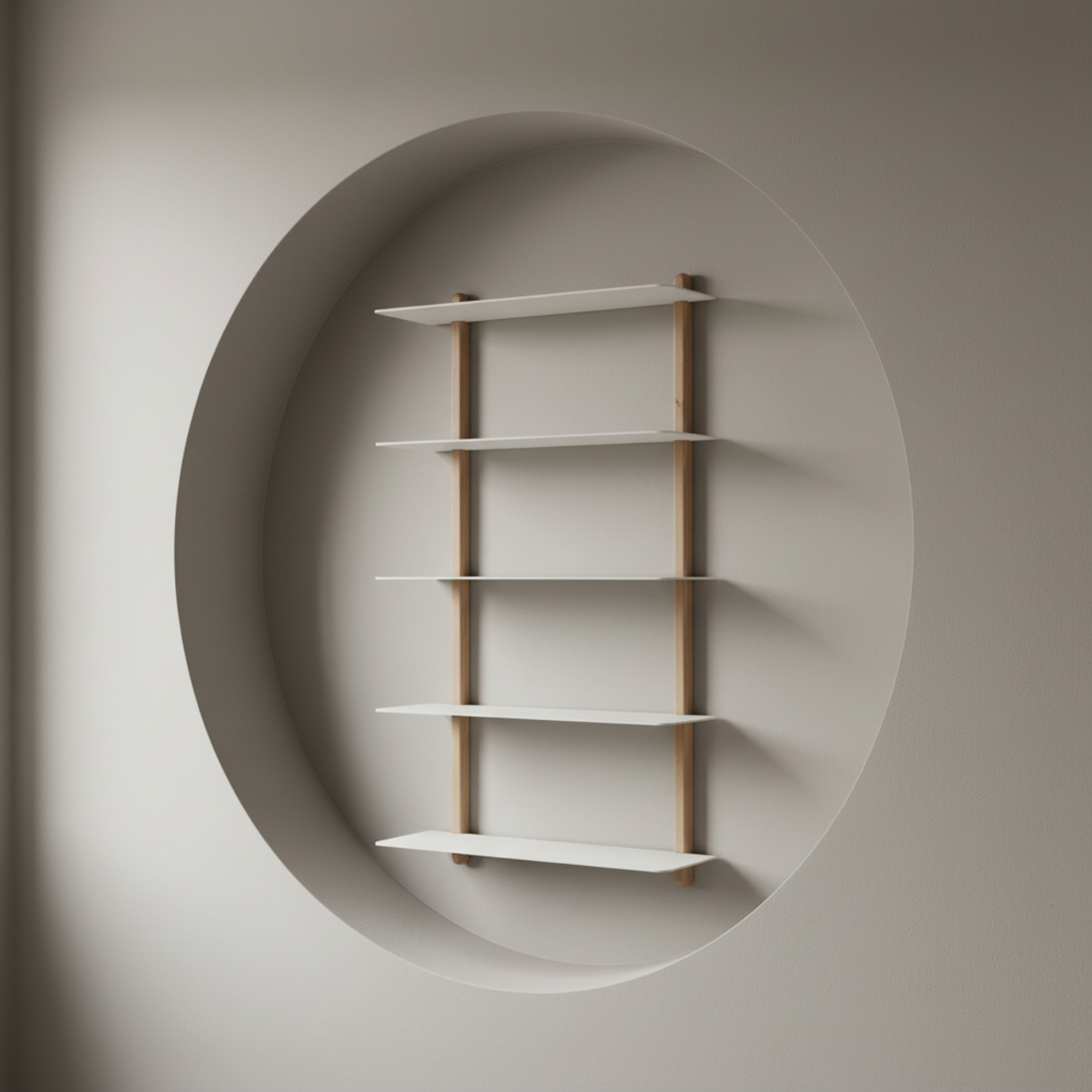 Gejst Nivo Shelf Large E - light oak/white