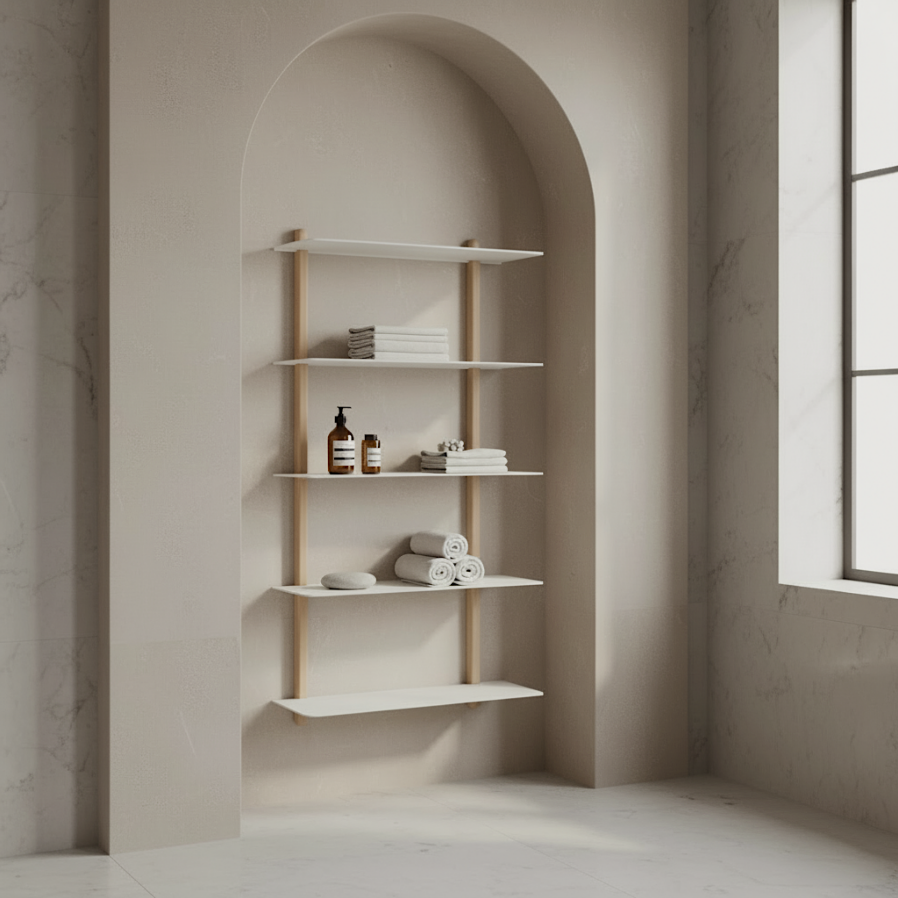 Gejst Nivo Shelf Large E - light oak/white