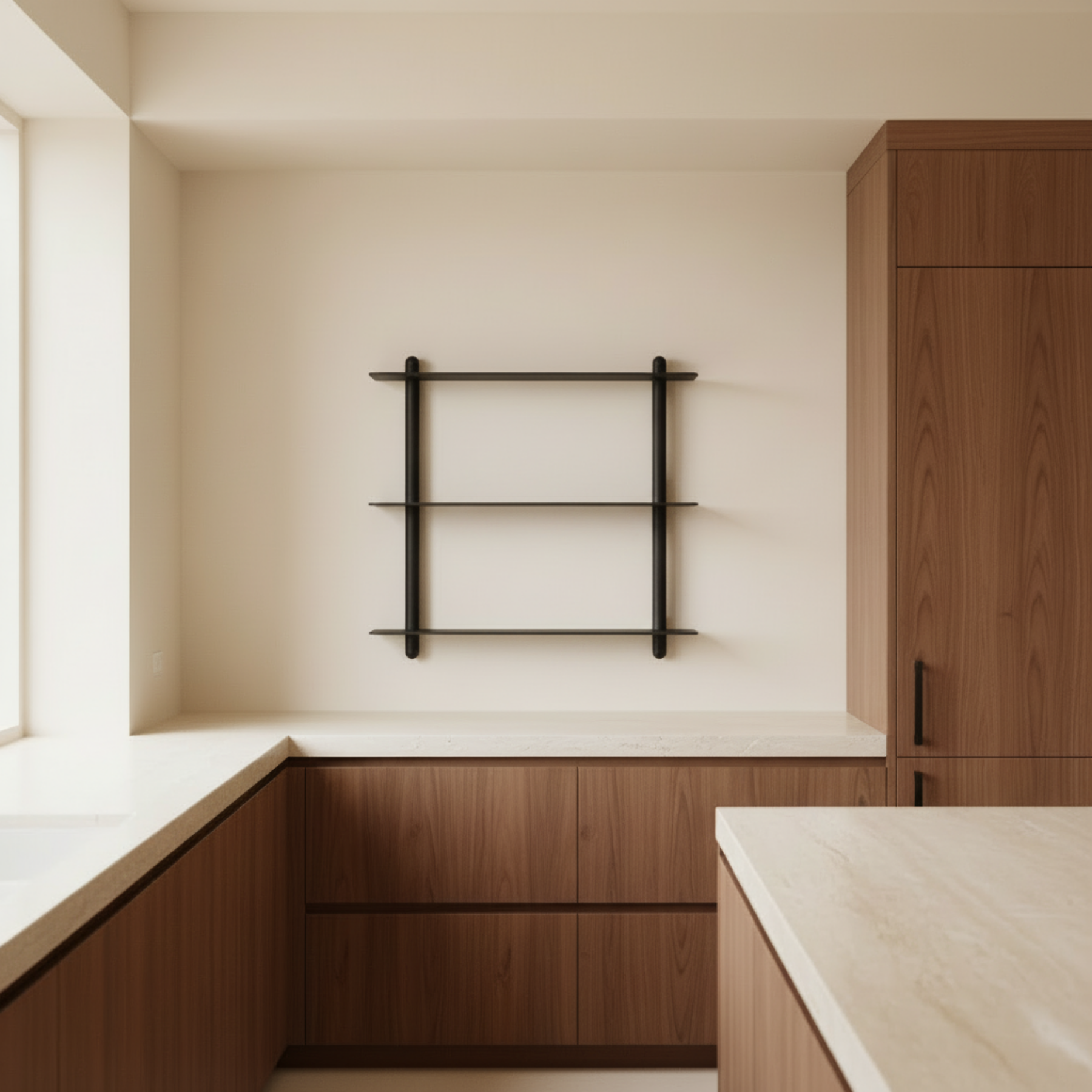 Gejst Nivo Shelf Large A - black ash/ black