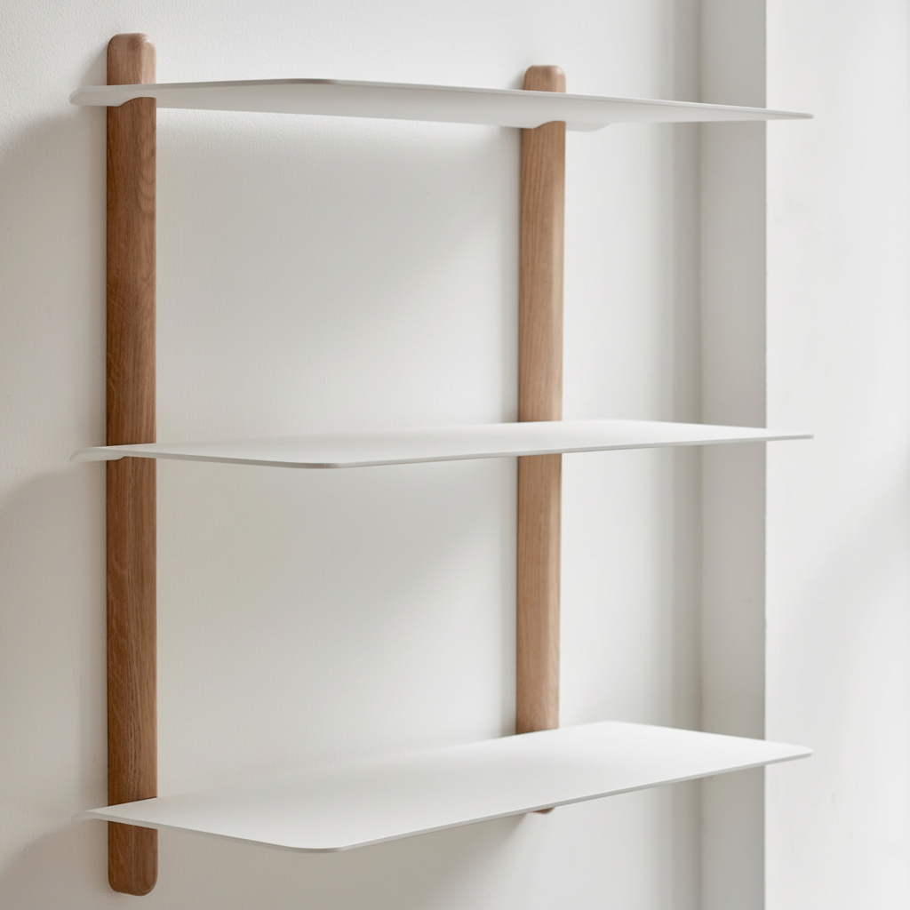 Gejst Nivo Shelf Large A - light oak/white