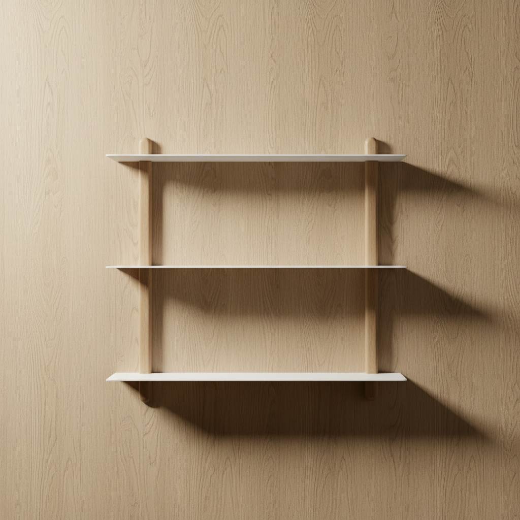 Gejst Nivo Shelf Large A - light oak/white