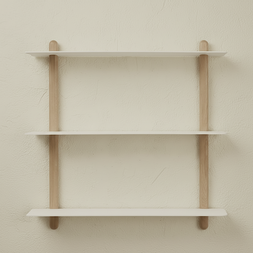 Gejst Nivo Shelf Large A - light oak/white