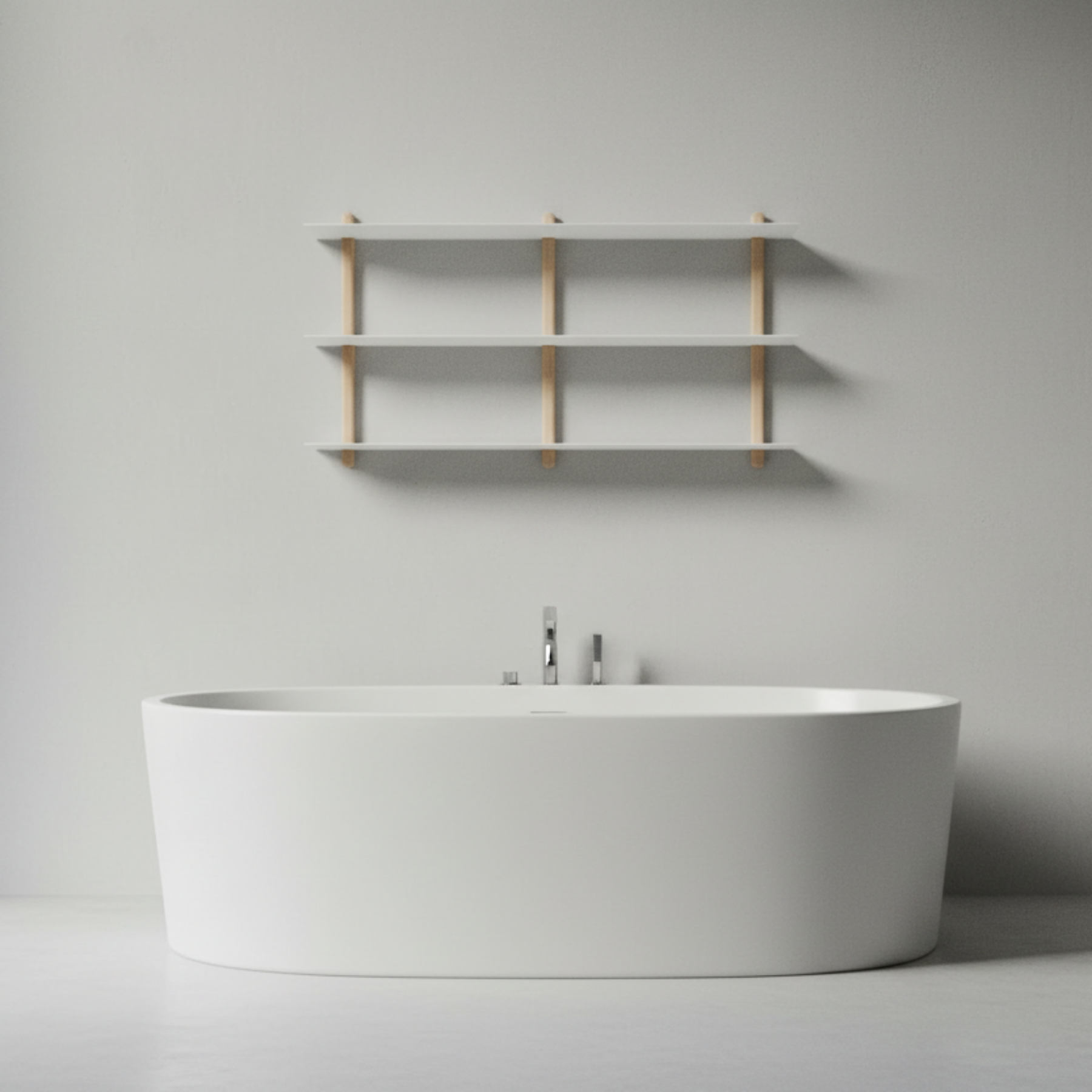 Gejst Nivo Shelf Large D - light oak/white