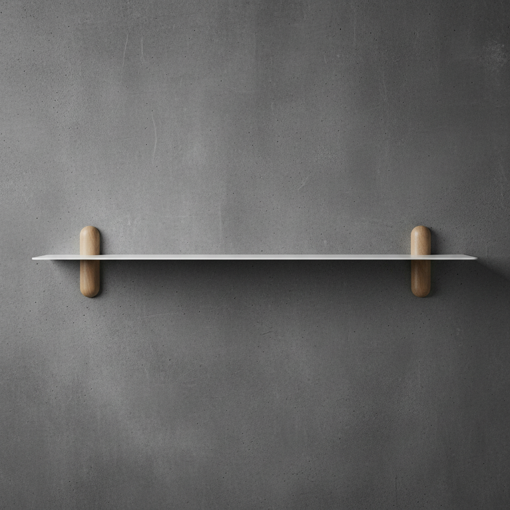 Gejst Nivo Shelf Large G - light oak / white