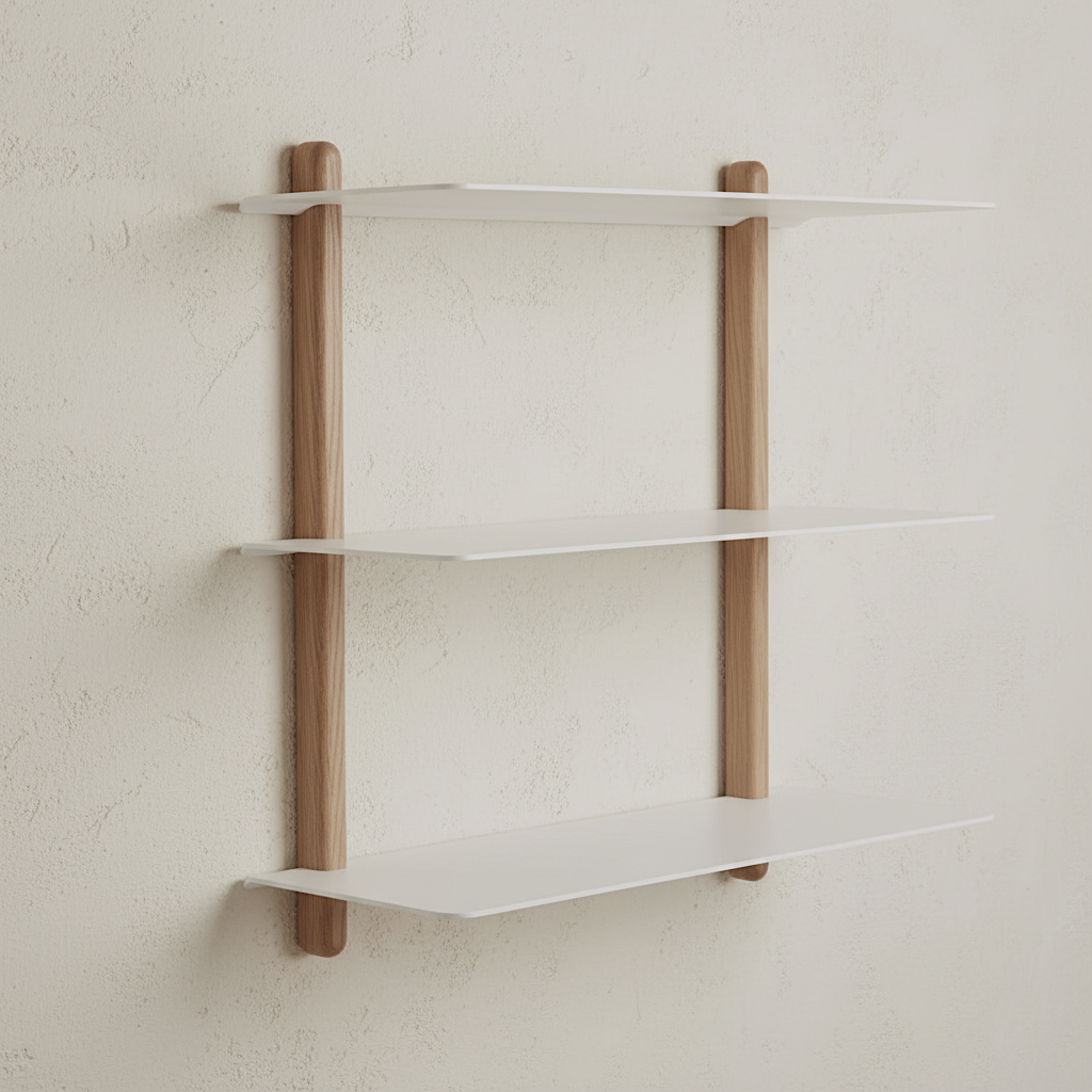 Gejst Nivo Shelf Large A - light oak/white
