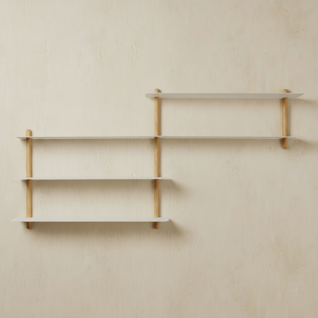 Gejst Nivo Shelf Small B - light oak/white