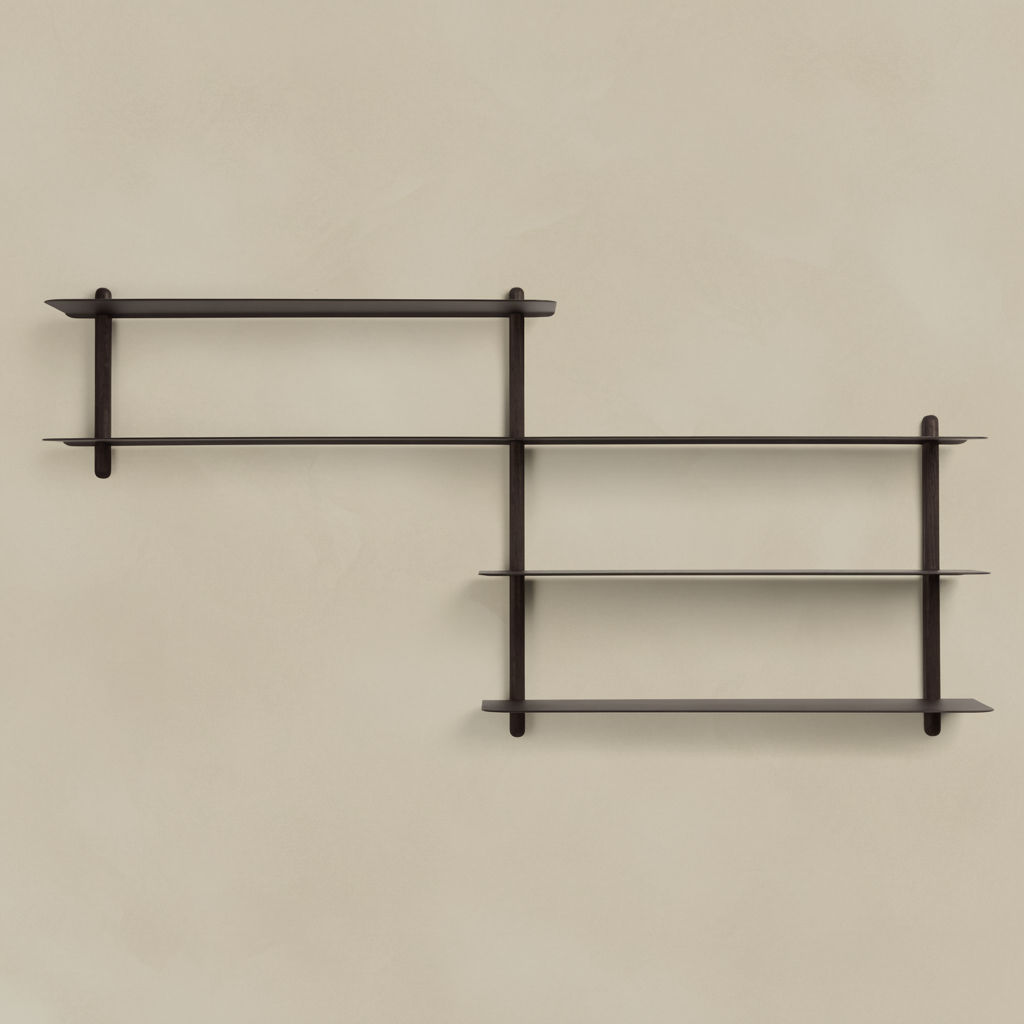 Gejst Nivo Shelf Small B - black ash/black