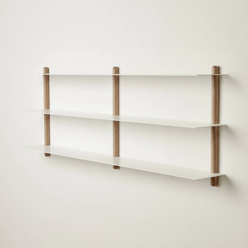 Gejst Nivo Shelf Small D - light oak/white