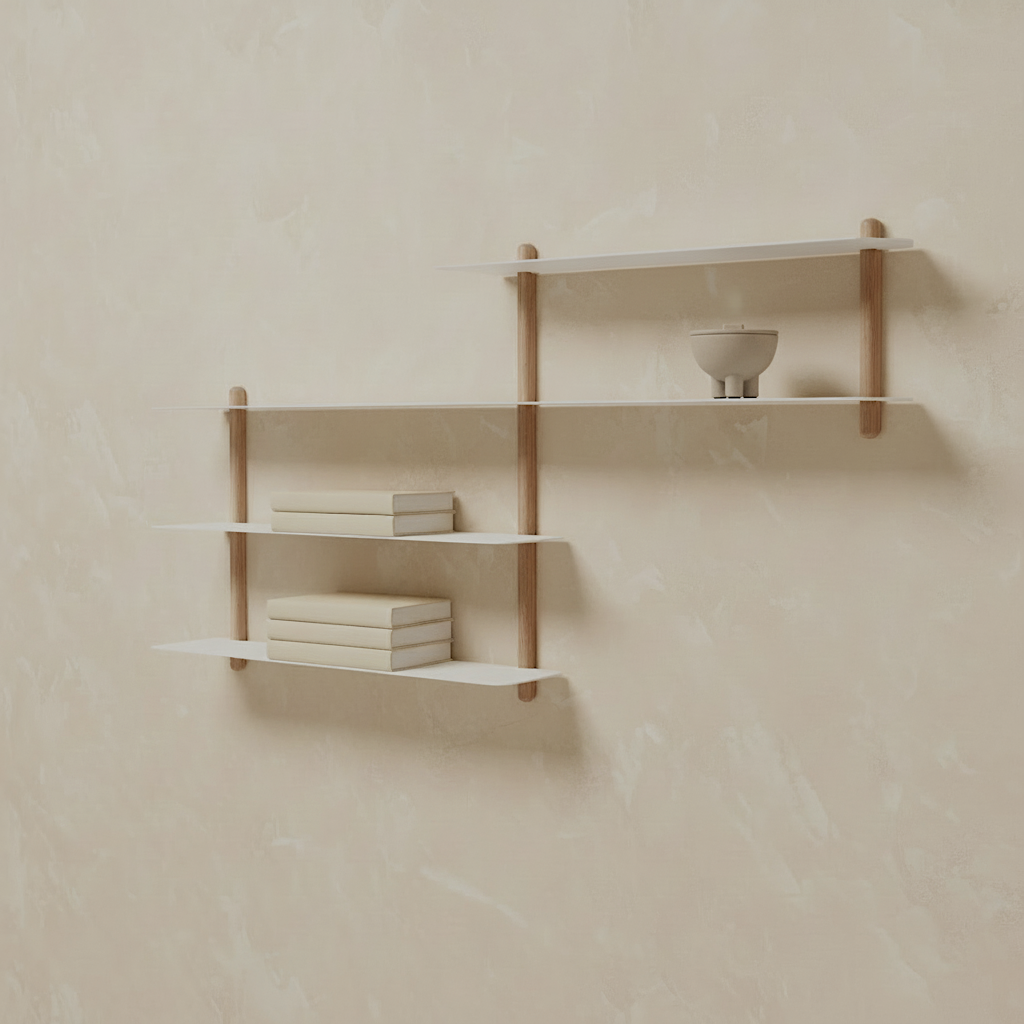 Gejst Nivo Shelf Small B - light oak/white