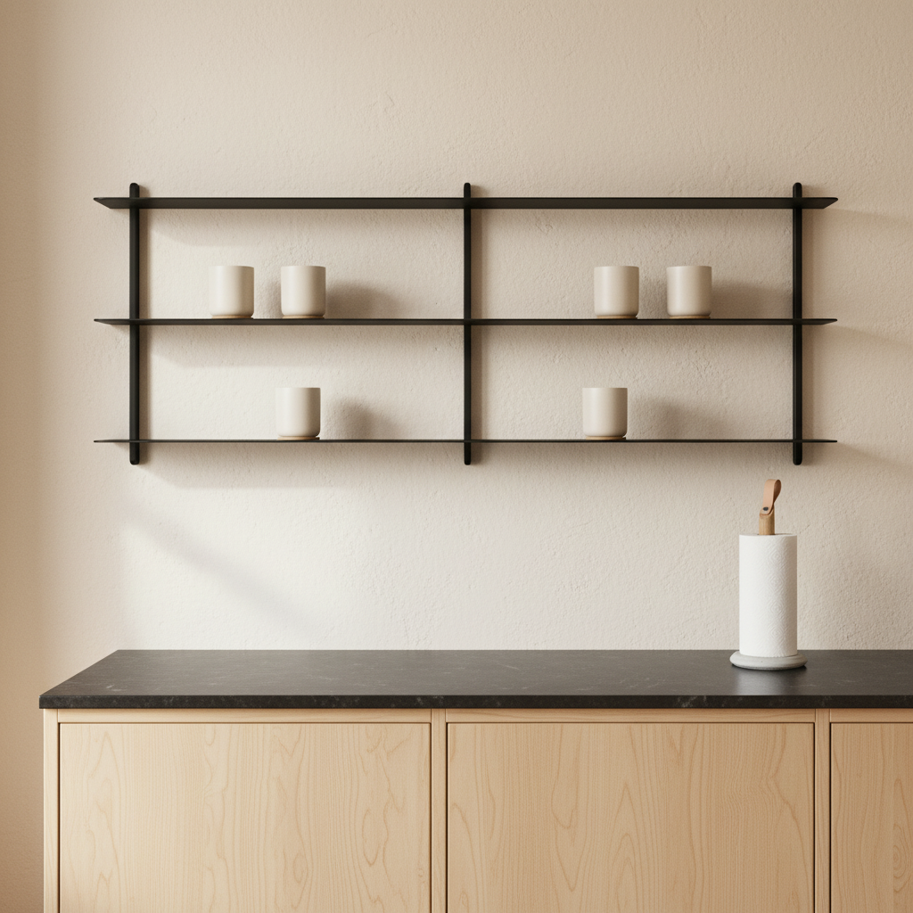 Gejst Nivo Shelf Small D - black ash/black