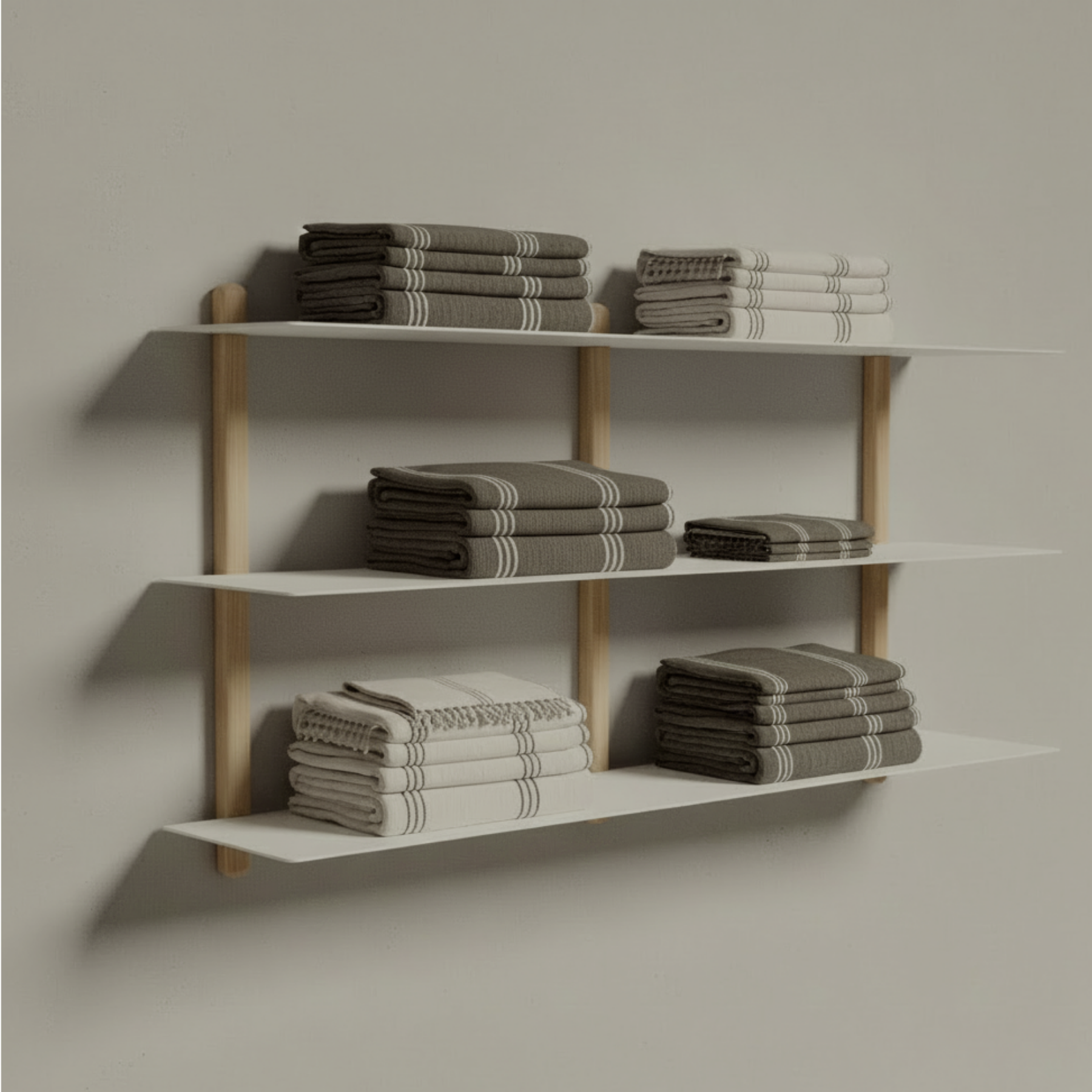 Gejst Nivo Shelf Large D - light oak/white