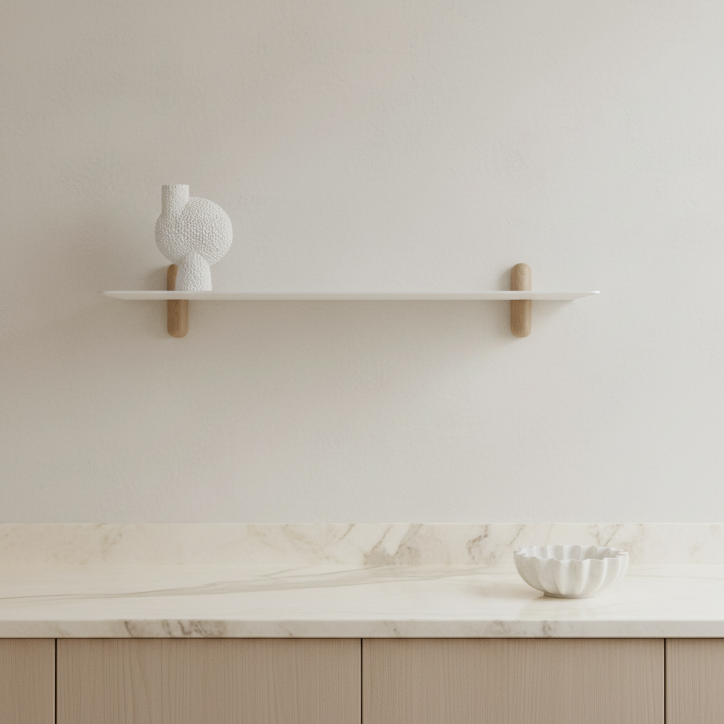 Gejst Nivo Shelf Large G - light oak / white
