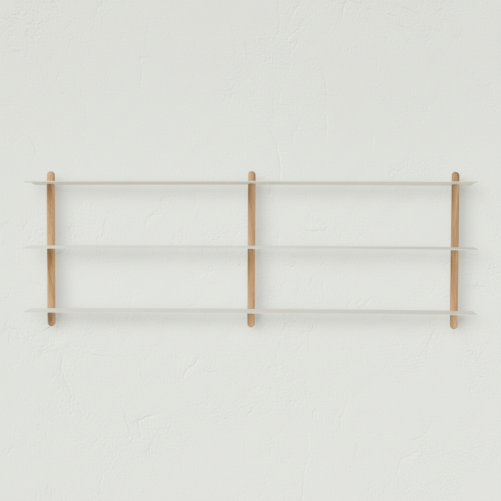 Gejst Nivo Shelf Small D - light oak/white