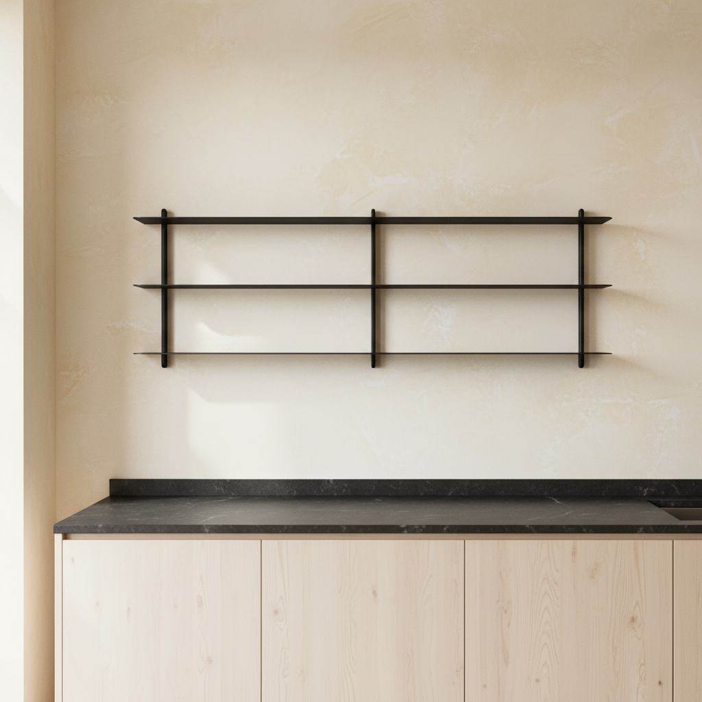 Gejst Nivo Shelf Small D - black ash/black