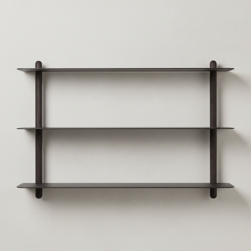 Gejst Nivo Shelf Small A - black ash/black