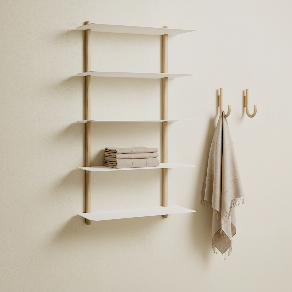 Gejst Nivo Shelf Small E - light oak/white