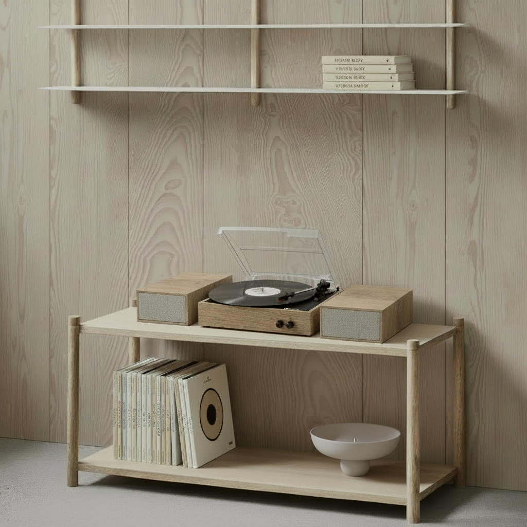 Gejst Nivo Shelf Small D - light oak/white
