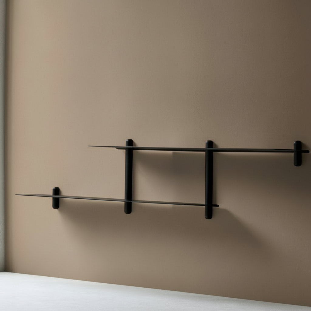 Gejst Nivo Shelf Large H - black ash / black