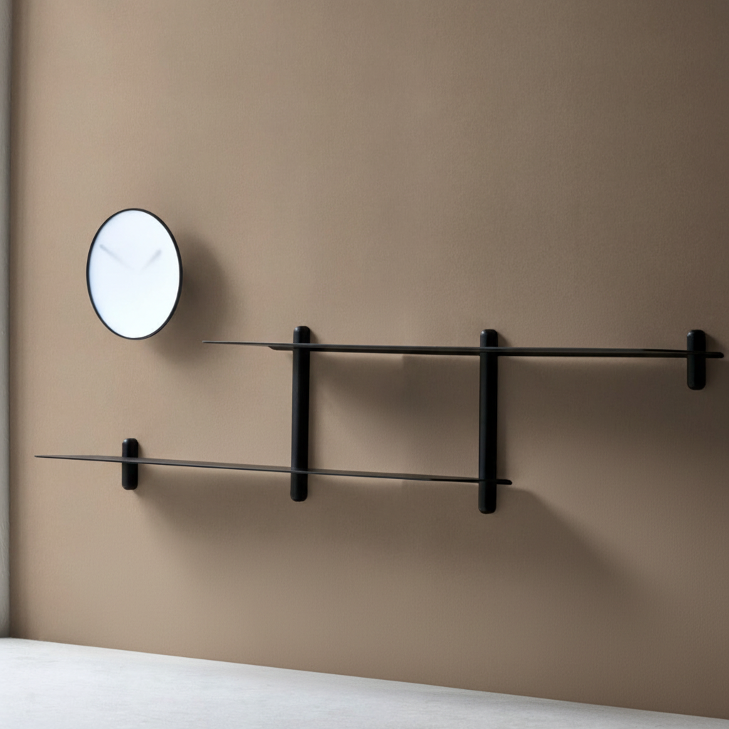 Gejst Nivo Shelf Large H - black ash / black