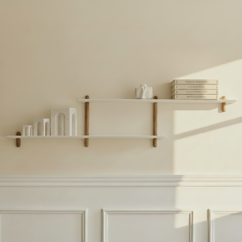 Gejst Nivo Shelf Large H - light oak / white