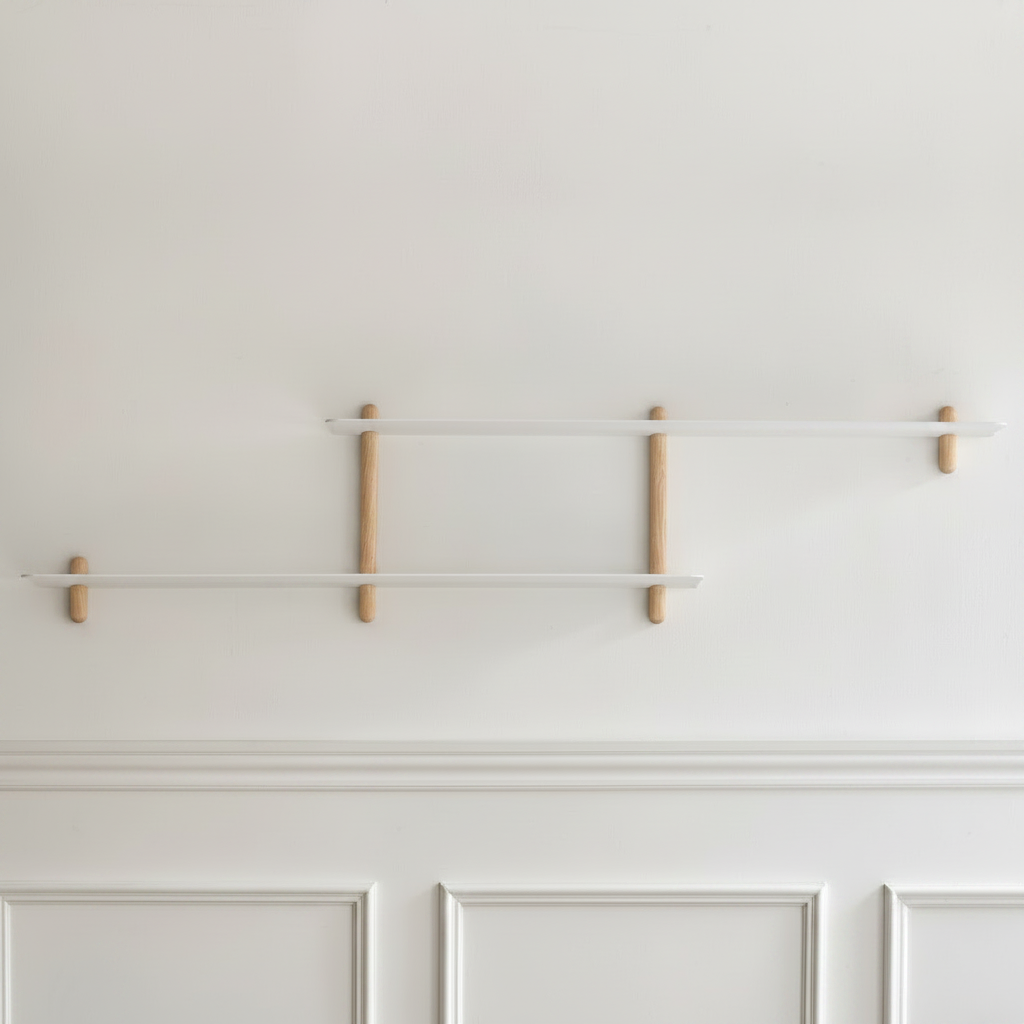 Gejst Nivo Shelf Large H - light oak / white