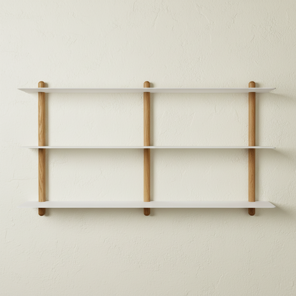 Gejst Nivo Shelf Large D - light oak/white