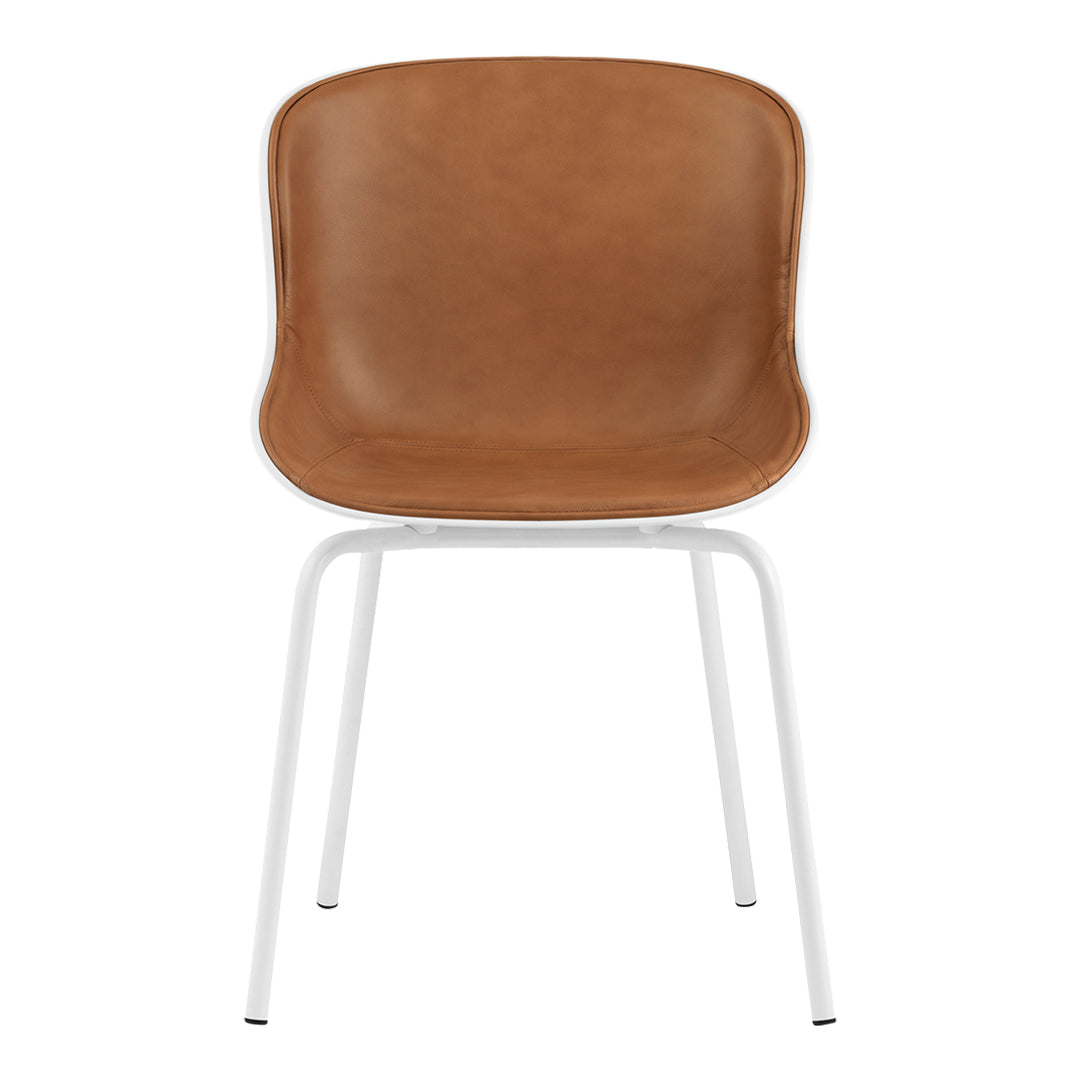 Normann Copenhagen Hyg Side Chair - Steel 4-Leg, Front Upholstered