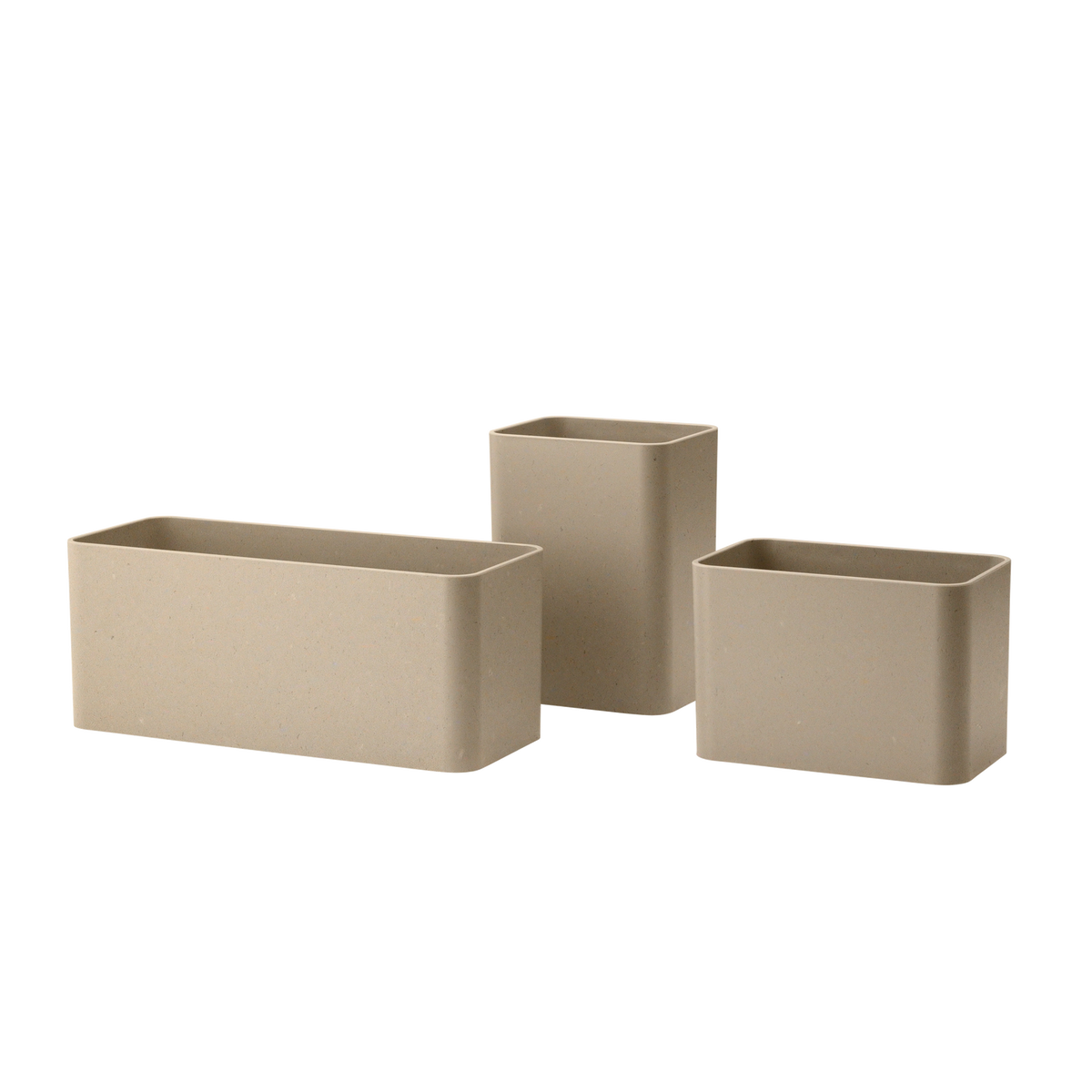 Organizers one set of three in Beige by String Furniture